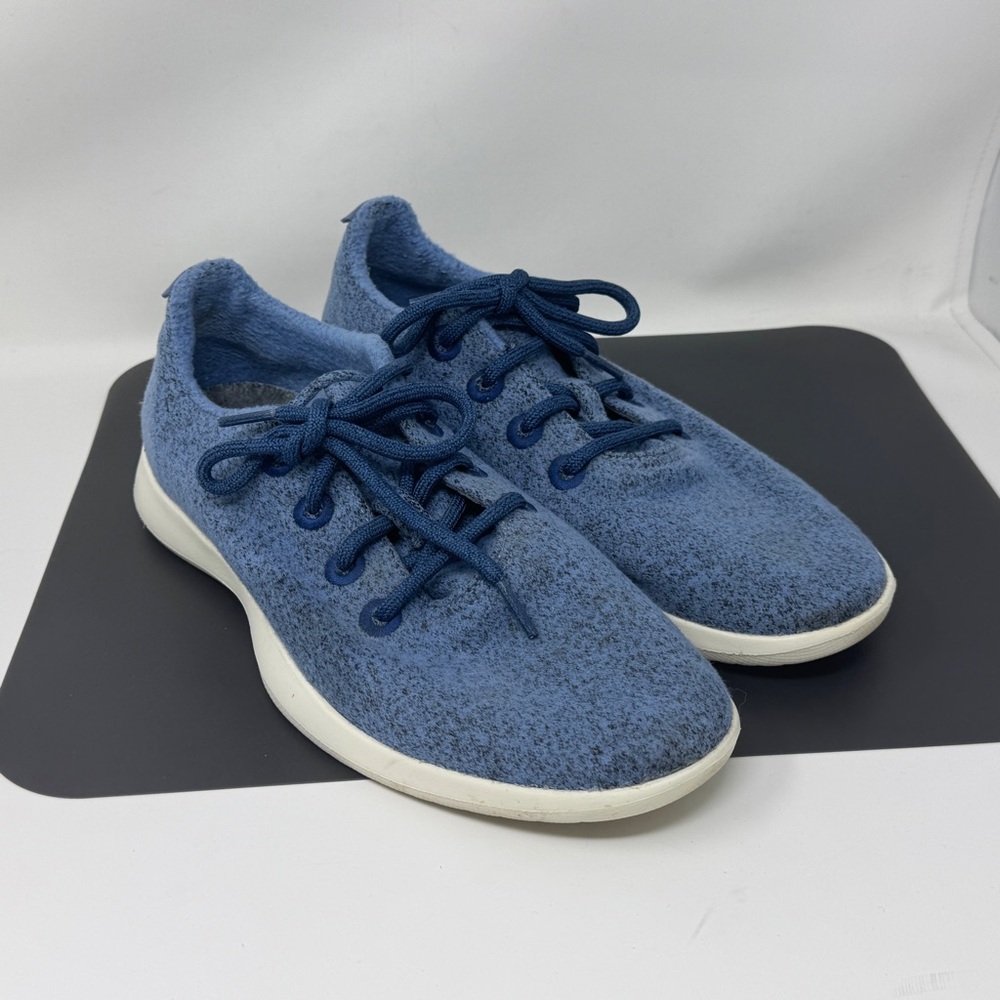 Allbirds Wool Runner Light Blue WR Mens Size 9 NZ Merino Made In Korea